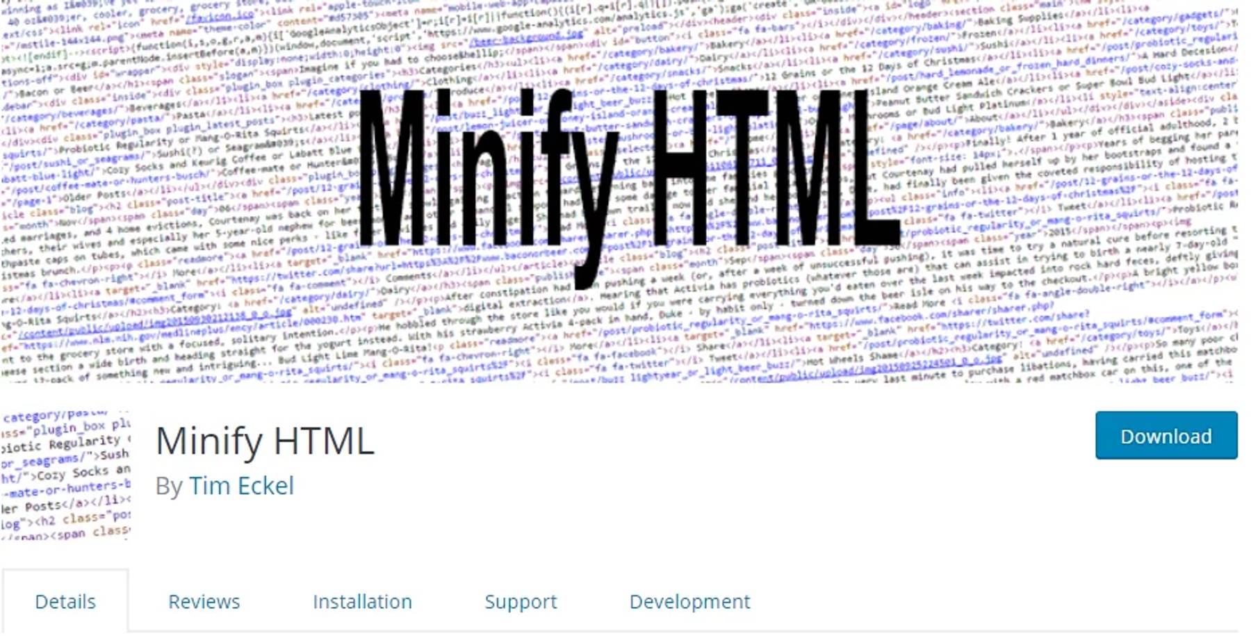Minify HTML