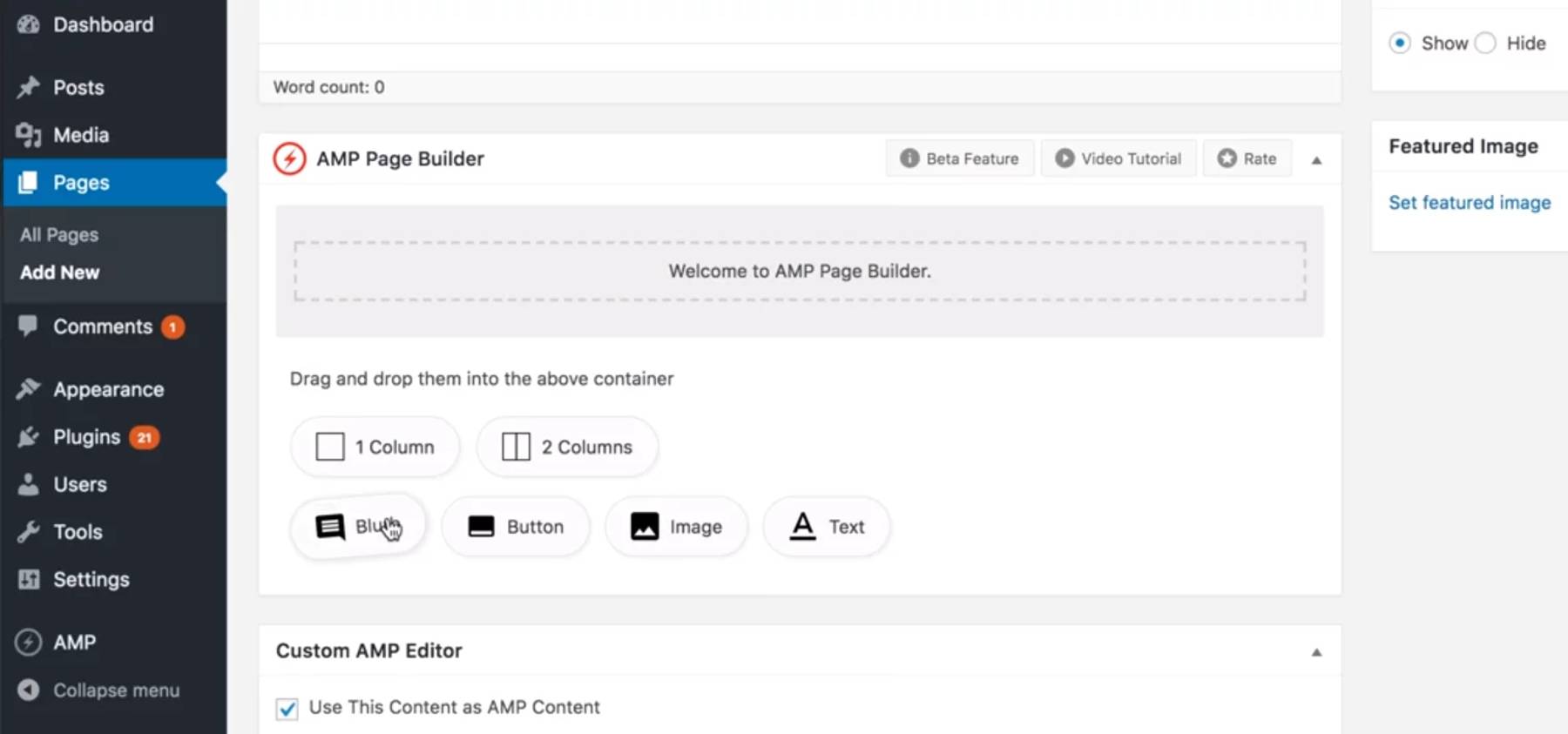 AMP Page Builder
